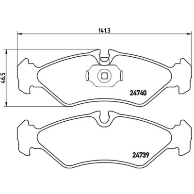 Imagem de BREMBO P 50 081 Jogo de pastilhas para travão disco incl. contacto aviso desgaste com grampo do êmbolo sem acessórios