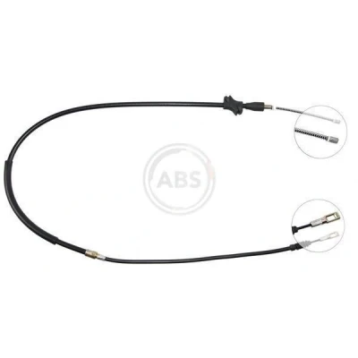 Imagem de A.B.S. K10076 Cabo de Freio Mão 1420 Travão tambor para veículos volante à esquerda/direita AUDI: 100 C4 Avant