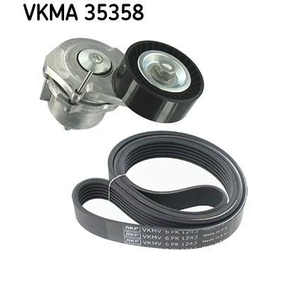 Imagem de SKF VKMA 35358 Jogo de correias trapezoidais estriadas OPEL: Astra J Sports Tourer, Hatchback, Corsa D Hatchback