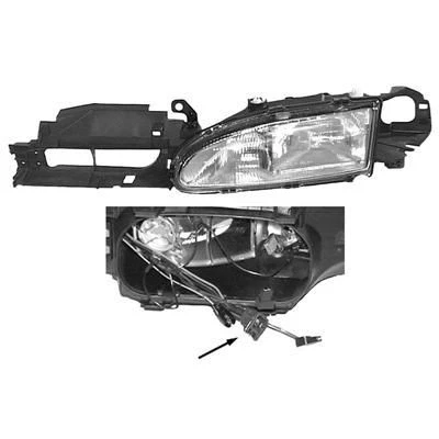 Imagem de VAN WEZEL 1825943 Farol Principal esquerda H1/H1 direito para circulação pela direita sem motor de regulação do alcance dos faróis P14.5s