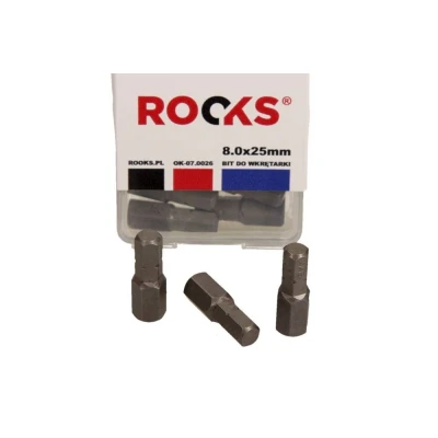 Imagem de ROOKS OK 07.0026 Kit de bits aparafusamento Estojo plástico 10