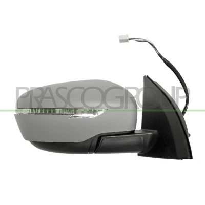 Imagem de Espelho retrovisor Prasco DS7127334 esquerda com subcapa elétrico aquecível, dobrável electricamente, convexo, sem cor NISSAN: Qashqai 2
