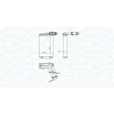 Imagem de Permutador de calor, aquecimento do habitáculo MAGNETI MARELLI 350218445000