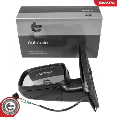 Imagem de Espelho retrovisor Esen Skv 97SKV719 esquerda elétrico para regulação eléctrica dos espelhos veículo com volante à VOLKSWAGEN: Caddy 3