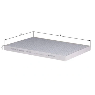 Imagem de MAHLE ORIGINAL LAK 64 Filtro, ar do habitáculo Filtro de carvão ativado 292,0mm 225mm 20,0mm MASERATI: 3200 GT Coupe, LANCIA: Kappa Sedan