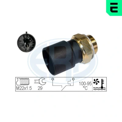 Imagem de ERA 330301 Interruptor de temperatura, ventilador do radiador M22 x 1,5 OPEL: Vectra A CC