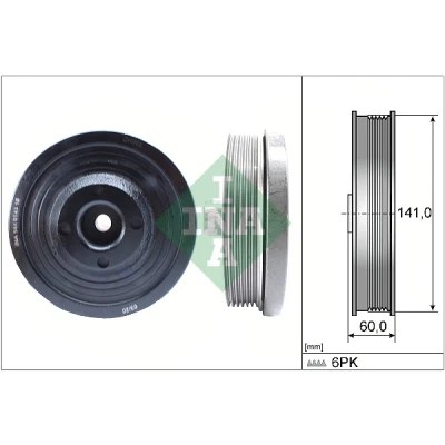 Imagem de INA 544 0143 10 Polia da Cambota 141,00 FORD: S Max Mk1