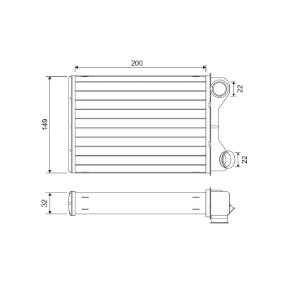 Imagem de VALEO 811569 Radiador Quente FIAT: Punto II Hatchback