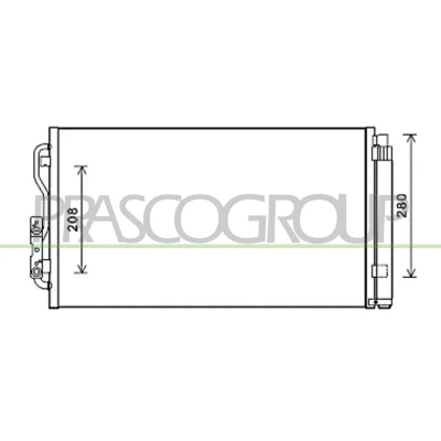 Imagem de PRASCO BM028C001 Condensador com secador 15 13 Alumínio 620 R 134a BMW: 3 Touring, 4 Coupe, 1 Hatchback