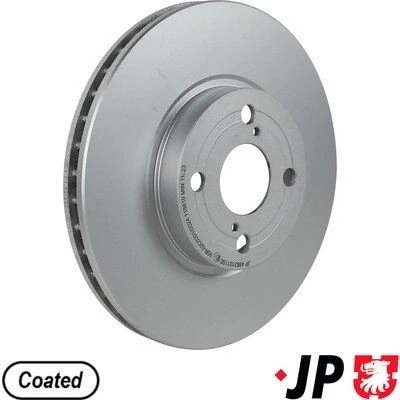 Imagem de JP GROUP 4863101100 Disco de travão Eixo dianteiro 275 25 4 interior ventilado revestido TOYOTA: Corolla IX Hatchback, VIII Liftback