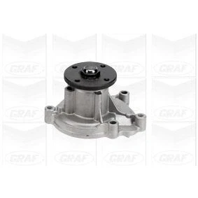 Imagem de GRAF PA978 Bomba de água com junta mecânico Chapa aço para accionamento da correia trapezoidal estriada MERCEDES BENZ: Classe B, A