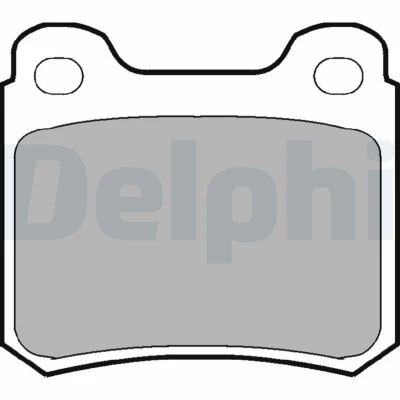 Imagem de DELPHI LP915 Jogo de pastilhas para travão disco não preparado indicador aviso desgaste com chapa anti ruído sem acessórios