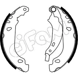 Imagem de CIFAM 153 356 Maxilas de Travão 180,0mm 42mm RENAULT: CLIO 2, 2 Kasten