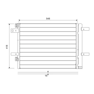 Imagem de VALEO 822564 Condensador com secador Alumínio 430 CITROËN: C4 Grand Picasso 2, Jumpy III Van, PEUGEOT: 308 II Hatchback, SW 2