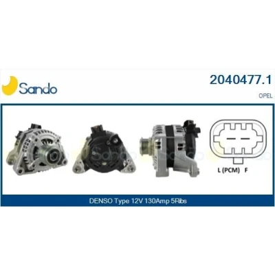 Imagem de SANDO 2010276.0 Alternador 12V 120A OPEL: Astra G Caravan, H Hatchback, GTC