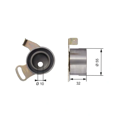 Imagem de GATES FleetRunner Micro V Stretch Fit T41168 Rolo tensor, correia dentada ROVER: 25 Hatchback