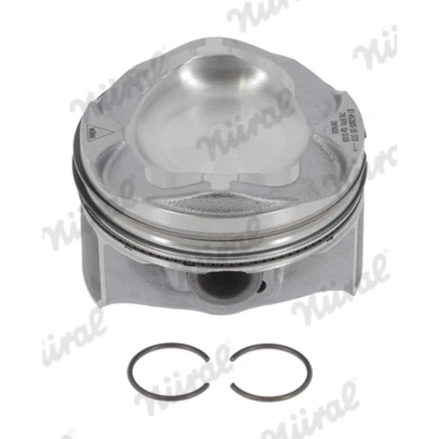 Imagem de NÜRAL 87 452800 10 Pistão 79 com suporte de segmentos, para biela trapezoidal