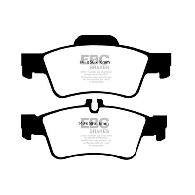 Imagem de EBC Brakes Jogo de pastilhas para travão disco Eixo traseiro DP41491R MERCEDES BENZ: Classe E Sedan, T modell, modell