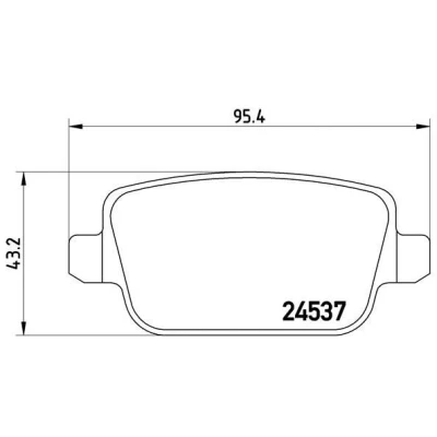 Imagem de BREMBO P 44 016 Jogo de pastilhas para travão disco excl. contacto aviso desgaste com parafusos pinça acessórios