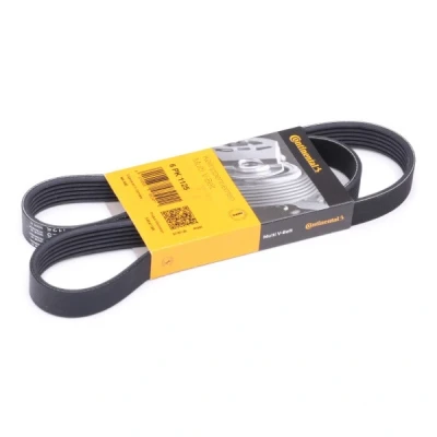Imagem de CONTITECH 6PK1125 Correia trapezoidal estriada 1125 6 RENAULT: Kangoo I Express, ESPACE 3, CLIO 2 Kasten, VOLKSWAGEN: Caddy Golf 4, Lupo / 3L