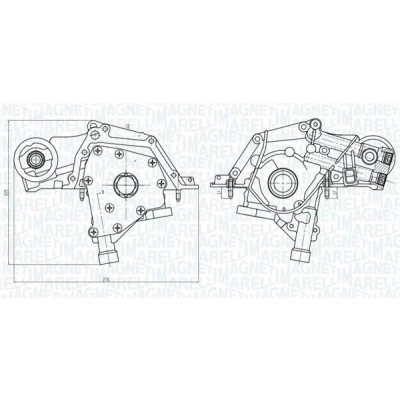 Imagem de MAGNETI MARELLI 351516000083 Bomba de Óleo FIAT: Punto II Hatchback, Grande Linea, ALFA ROMEO: MiTo, OPEL: Combo D Van / Carrinha