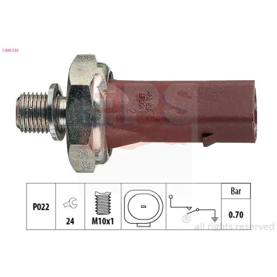Imagem de EPS 1.800.132 Sensor Pressão do Óleo M10x1 1 Made in Italy OE Equivalent VOLKSWAGEN: Golf 7, 4, Polo III Hatchback, AUDI: A3 Sportback