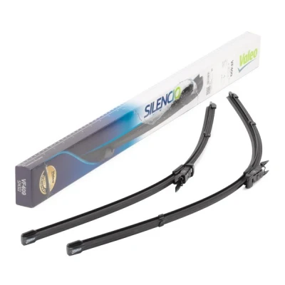 Imagem de Escova do limpa vidros Valeo Silencio X.trm, Flat Blade Set 574322 à frente Sem armação Top Lock CITROËN: C4 Coupe, I Hatchback