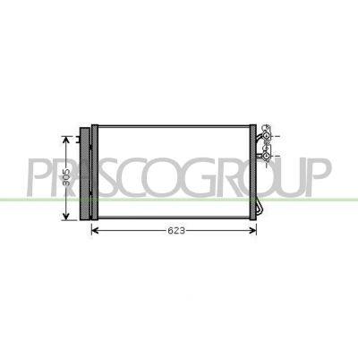 Imagem de PRASCO BM024C002 Condensador com secador 15 13 Alumínio 602 BMW: 1 Hatchback, 3 Coupe, Sedan