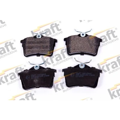 Imagem de KRAFT 6015905 Jogo de pastilhas para travão disco Eixo traseiro PEUGEOT: 308 I SW, Partner II Van, Hatchback, CITROËN: Berlingo Van