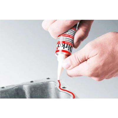 Imagem de ELRING 705.708 Material de vedação Tubo Silicone 70ml elástico permanente, não contém solventes, resistente aos UV Vermelho