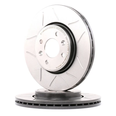 Imagem de BREMBO MAX LINE 09.8137.76 Disco de travão 280 24 4 fendido, interior ventilado revestido alto carbono com parafusos RENAULT: Scénic 1, MEGANE 2 Kombi