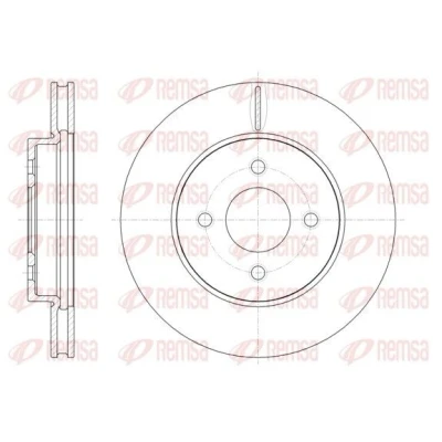 Imagem de REMSA Disco de travão NISSAN: MICRA 3 Eixo dianteiro 260, 0mm 22mm 4 100mm ventilado 61850.10 402061HL0A,402061HL0B,402061HL0C,402063AW0AC166