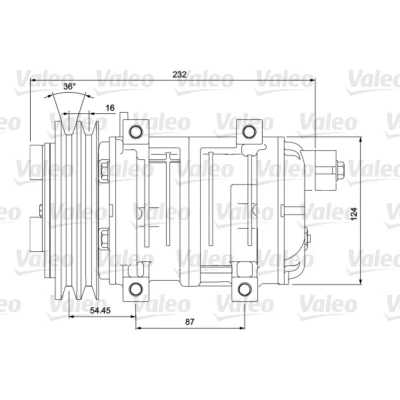 Imagem de VALEO 700868 Compressor, ar condicionado 24V NEW ORIGINAL PART
