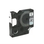 Imagem de Fita DYMO Poliéster Permanente IND 1,2cm Preto em Fundo Branco Multicolorido 5,5m