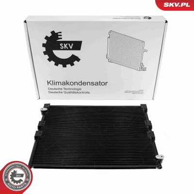Imagem de ESEN SKV 86SKV458 Condensador sem secador Alumínio 614mm TOYOTA: Land Cruiser Prado 90 (J90) 3.4 i 24V, 3.0 TD, D 4D 4WD, 2.7 1995 2002