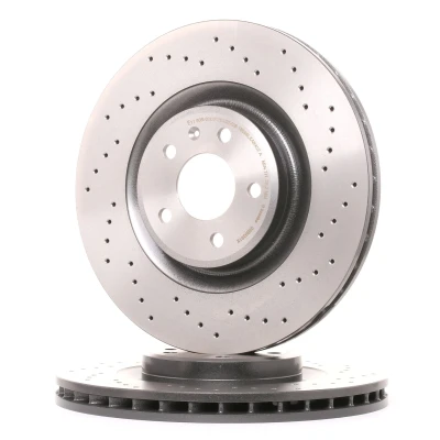 Imagem de BREMBO XTRA LINE 09.B039.1X Disco de travão 345 29,5 5 perfurado/ventilado revestido alto carbono com parafusos AUDI: A4 B8 Avant, A5 Sportback