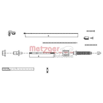 Imagem de METZGER 10.0382 Cabo de Acelerador COFLE RENAULT: ESPACE 2, CLIO 1, SAFRANE 1