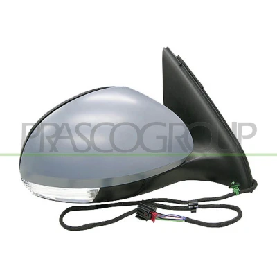 Imagem de Espelho retrovisor Prasco VG8077313 à direita com subcapa elétrico aquecível, ajustável pelo interior VOLKSWAGEN: Tiguan I