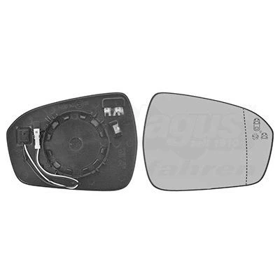 Imagem de VAN WEZEL 1883836 Vidro Espelho à direita FORD: Mondeo 5 Kombi