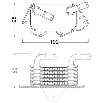 Imagem de MAHLE ORIGINAL CLC 186 000S Radiador de Óleo AUDI: A4 B7 Avant, A6 C6 Avant