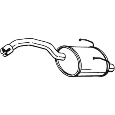 Imagem de BOSAL 148 355 Panela de escape traseira FIAT: Panda II Hatchback