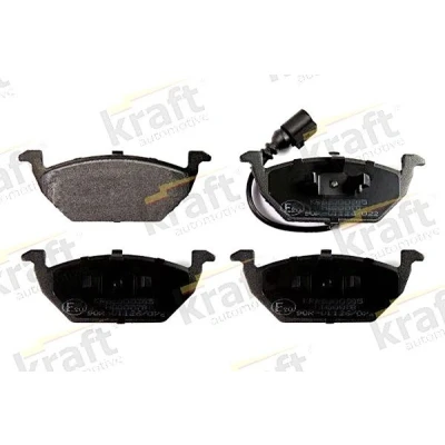 Imagem de KRAFT 6000385 Jogo de pastilhas para travão disco Eixo dianteiro incl. contacto aviso desgaste VOLKSWAGEN: GOLF 4, 5, 6