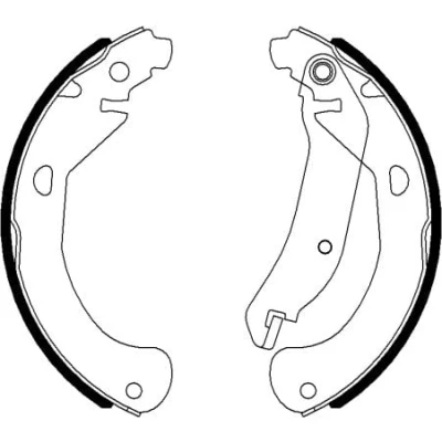 Imagem de TEXTAR 91077500 Maxilas de travão 230mm 42mm com alavanca do mão