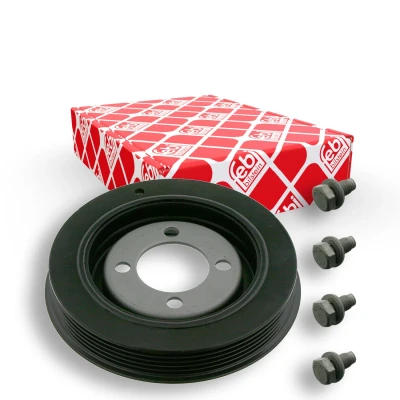 Imagem de FEBI BILSTEIN 33787 Polia da Cambota 5PK 142 4 com parafusos ProKit PEUGEOT: 106 II Hatchback, I Van / Hatchback