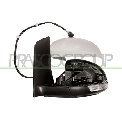 Imagem de Espelho retrovisor Prasco VG1017314 esquerda com subcapa elétrico aquecível, ajustável pelo interior
