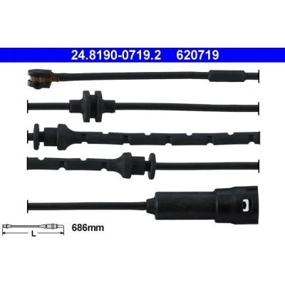 Imagem de ATE 24.8190 0719.2 Sensor de Desgaste Pastilha Freio OPEL: Vectra C Sedan, Caravan, CC