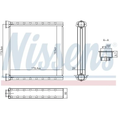 Imagem de NISSENS 707278 Radiador Quente sem tubo/cabo VOLKSWAGEN: Golf 7 Variant,