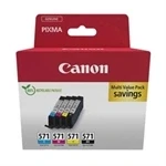 Imagem de Canon CLI 571 Multipack Original Preto/Cian/Magenta/Amarelo