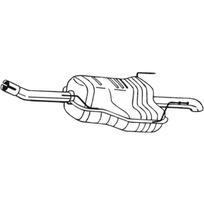 Imagem de BOSAL 185 129 Panela de escape traseira OPEL: Zafira A