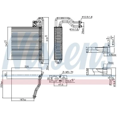 Imagem de NISSENS 92333 Evaporador